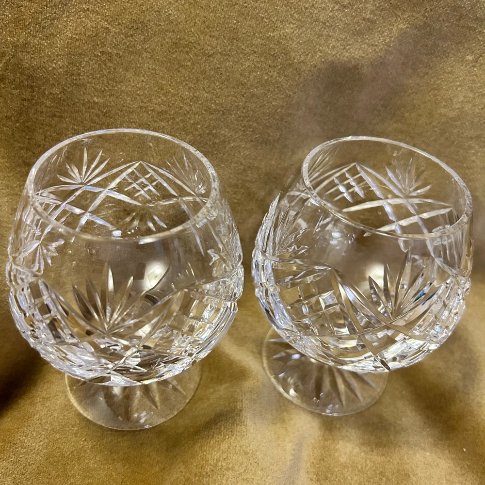 Crystal Brandy Glasses Pair of 2